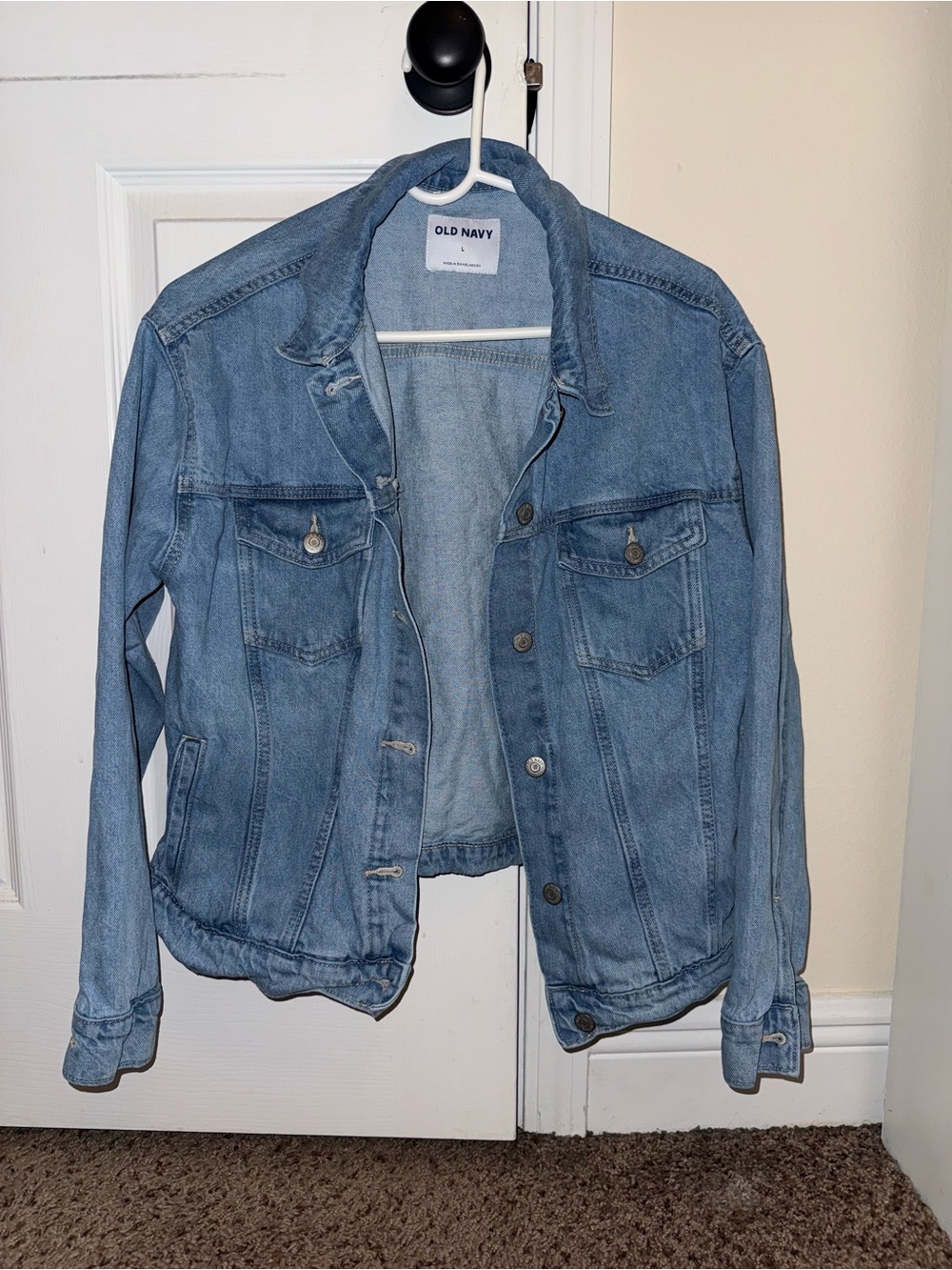 Old Navy Washed Blue Denim Trucker Jacket
